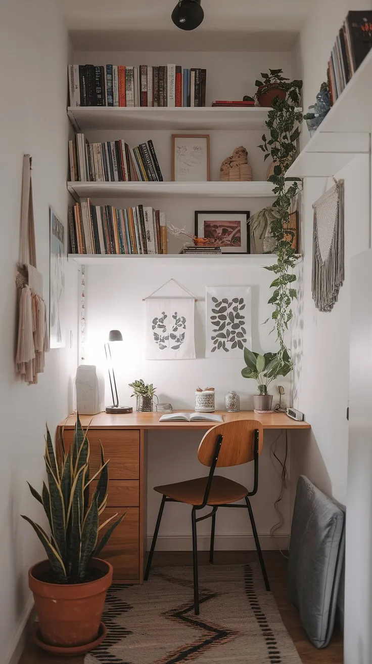This narrow laundry room proves that even the smallest spaces can be stylish and functional.  Clever laundry room layouts maximize storage and create a dream laundry room, perfect for a garage laundry or a modern home renovation.