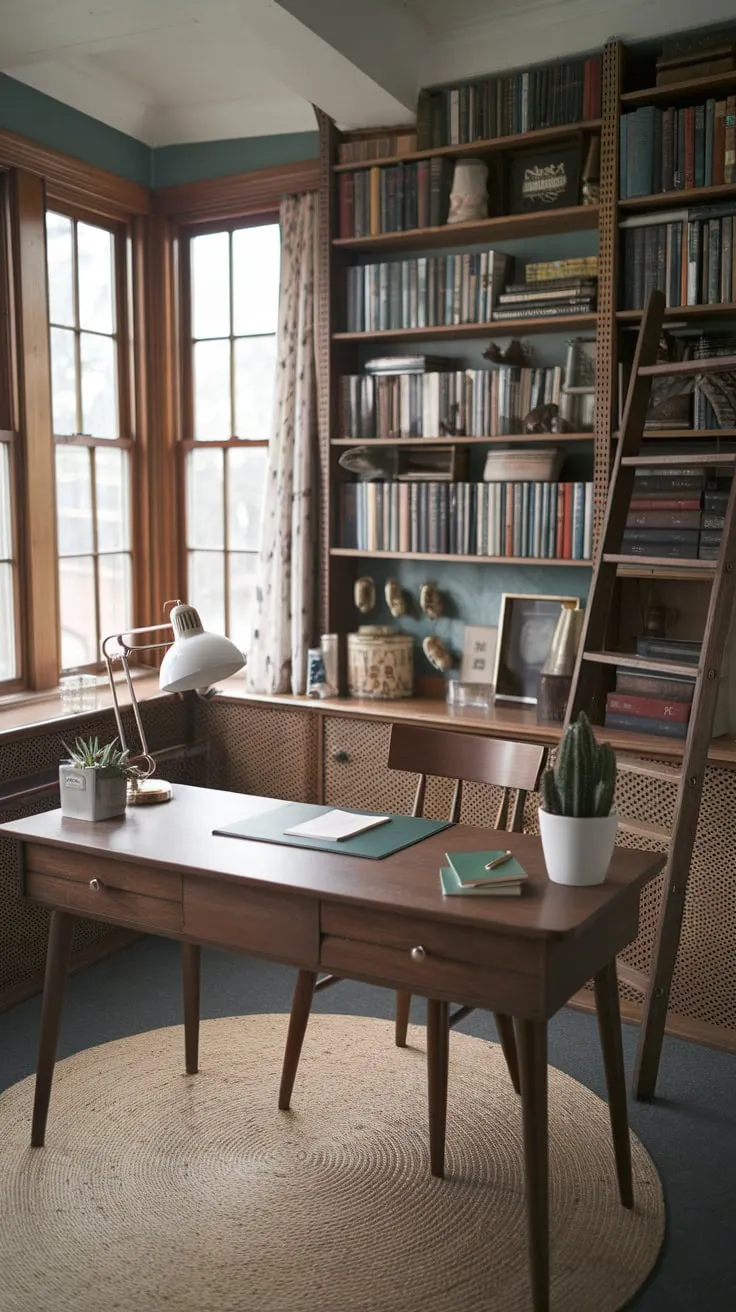 Small space, big inspiration: this sunroom office proves that cozy can be incredibly productive.