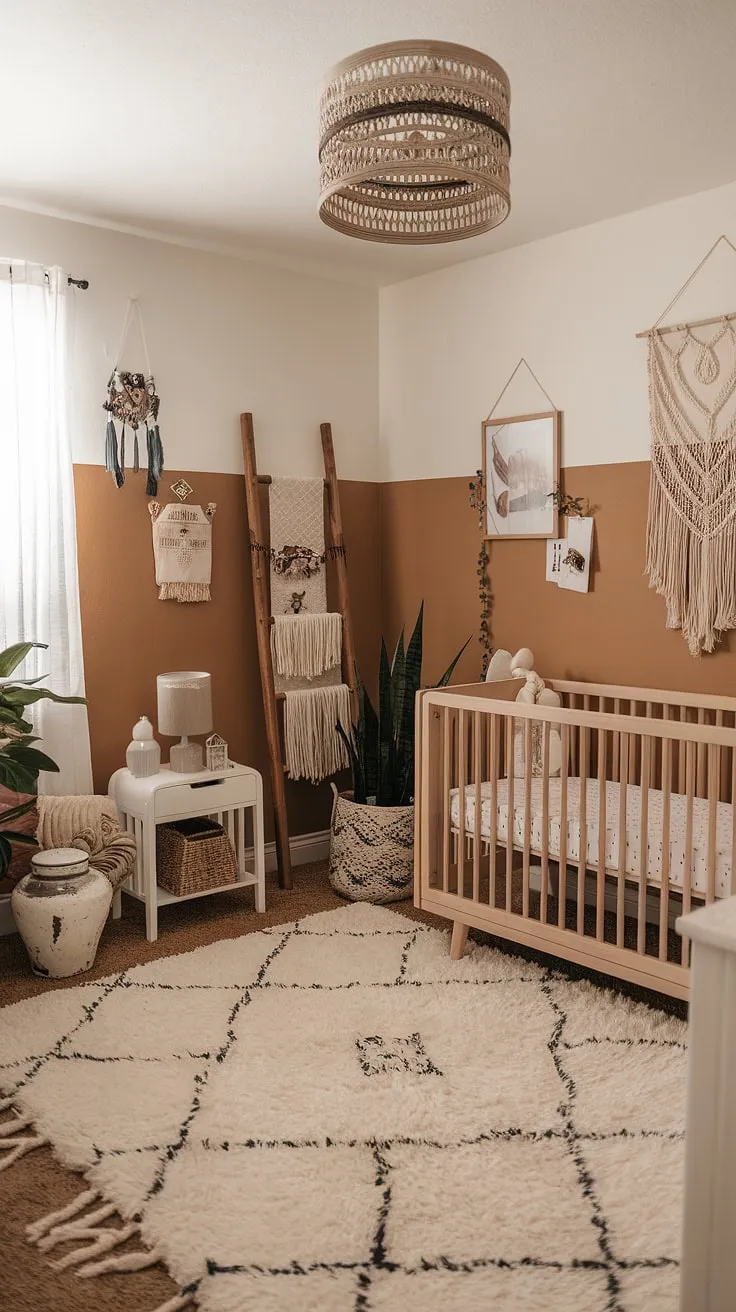Sweet dreams are made of this: A southwestern sanctuary where boho vibes meet desert charm, creating the perfect haven for little ones. The neutral tones and handcrafted details whisper tales of adventure and tranquility.