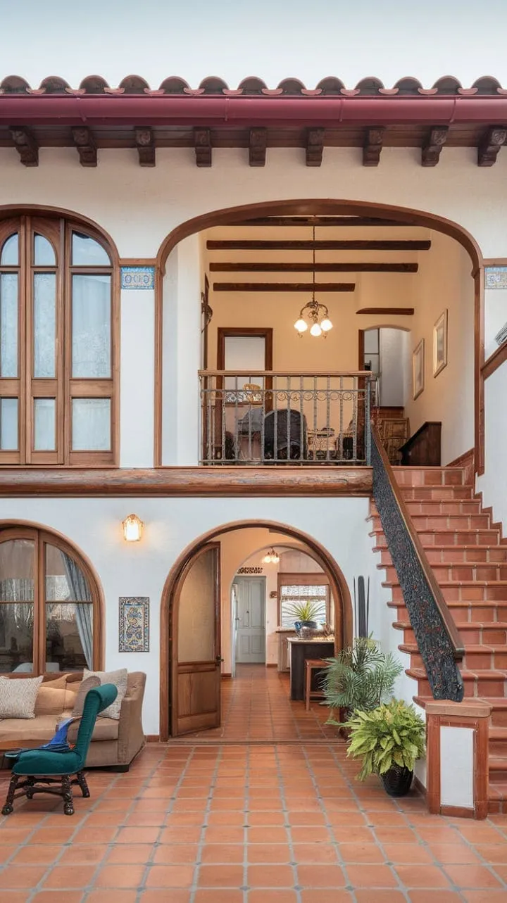 Bathed in sunlight, this enchanting Spanish bungalow blends rustic elegance with cozy charm, inviting you to savor sunlit afternoons and warm evenings.