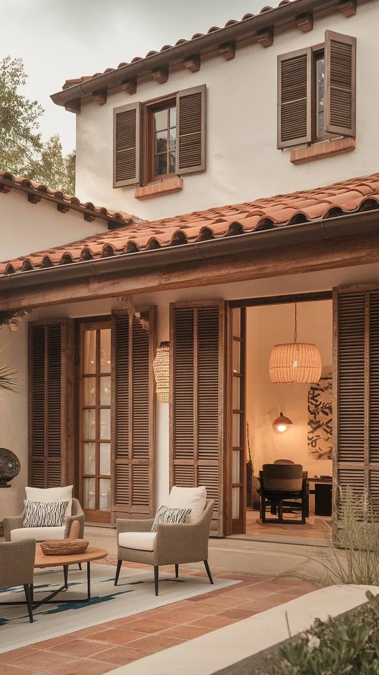Spanish colonial architecture and décor combine to create a welcoming and stylish home with a vibrant Mediterranean feel.