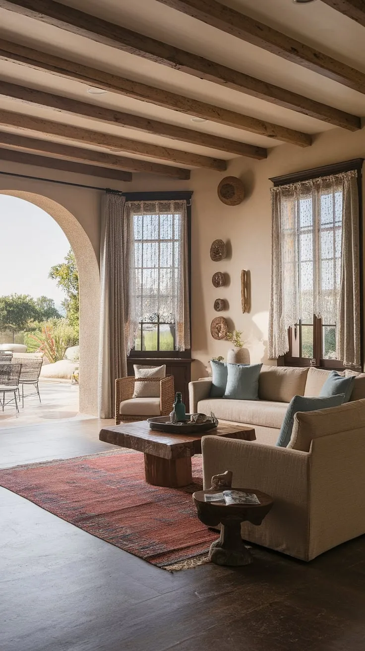 Elegant Spanish colonial architecture blends modern comfort with Mediterranean charm in a sun-drenched home featuring a captivating patio