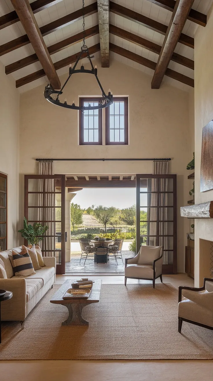Elegant Spanish colonial architecture blends modern comfort with traditional details, creating a captivating home.