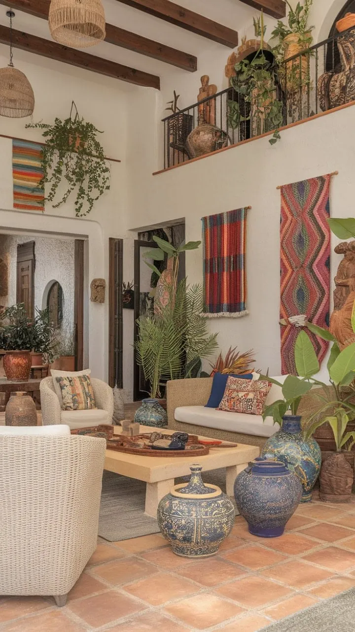 This Mediterranean oasis, adorned with vibrant decor and lush greenery, exudes a relaxed luxury that invites you to bask in its sun-kissed charm.