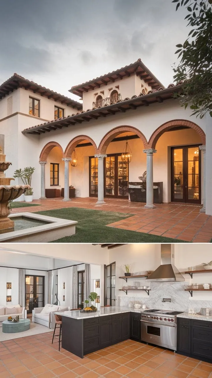Awakening in a stunning Spanish villa, where the aroma of orange blossoms mingles with a harmonious blend of traditional charm and modern luxury, transforms every moment into a serene sanctuary.