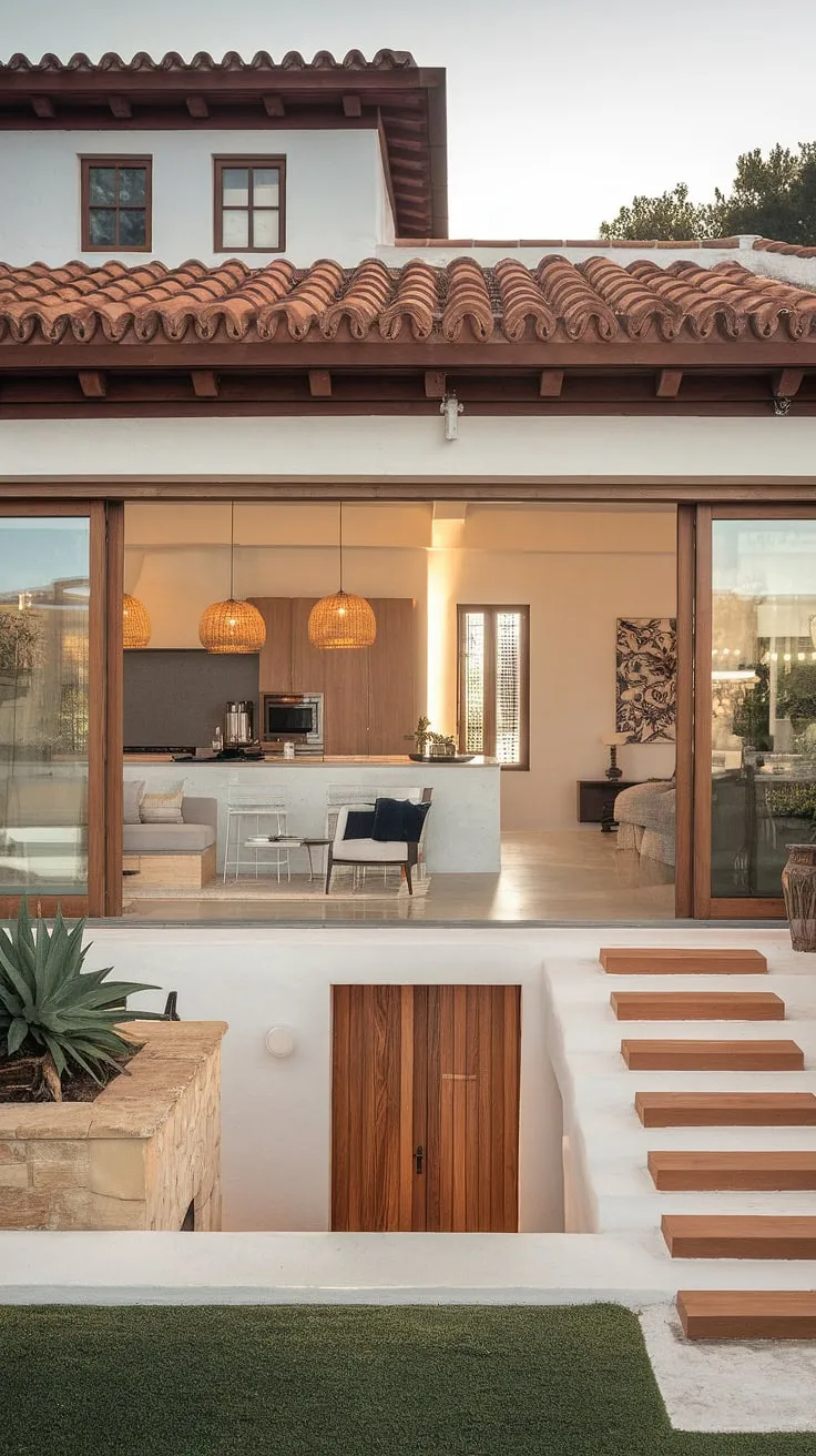 Elegant Spanish villa blends traditional exterior with a modern minimalist interior