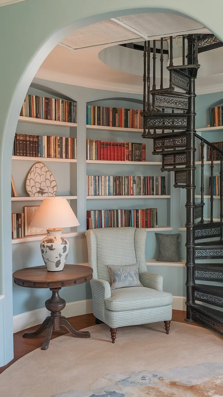 This living room's charm lies in the detail: a stunning wainscoting accent wall, featuring light grey wainscoting panels, dark brown wallpaper below, and coordinating wall trim. The trim panels on the wall, combined with the wall molding with wallpaper, create a rich layered effect, elevating the space with its sophisticated use of wall moulding and half wall moulding.
