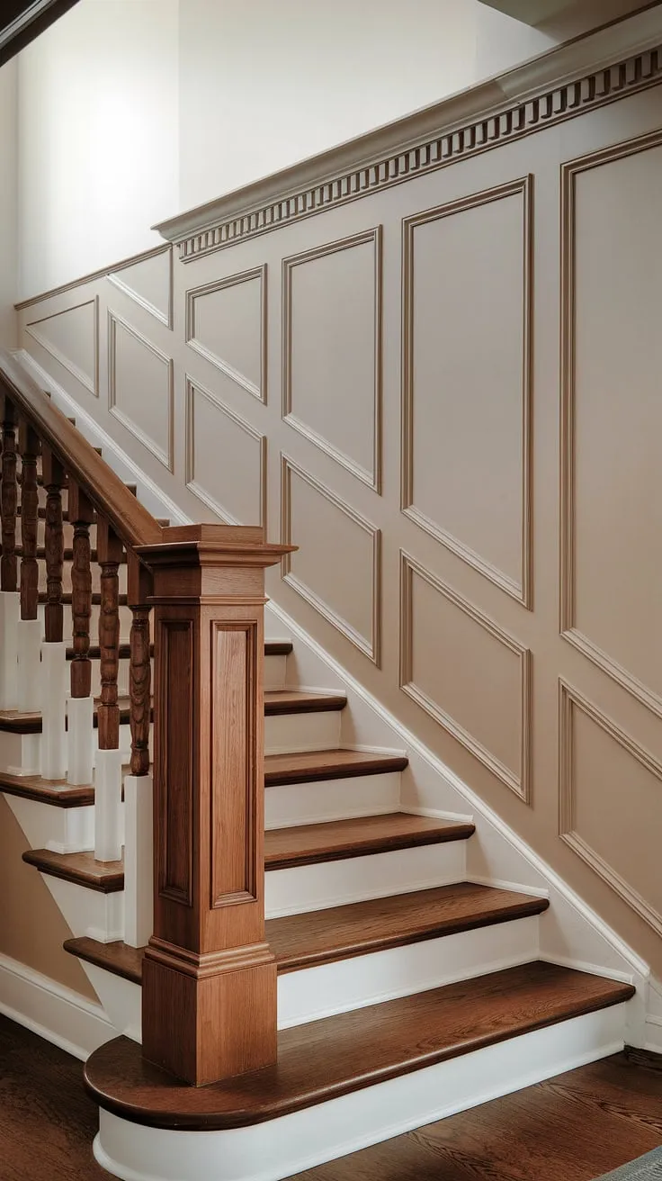 This wainscoting hallway is pure elegance.  From the floor to the ceiling, the crisp white wainscoting transforms this space, offering endless wainscoting ideas for your own home—imagine this in a wainscoting bedroom or even dining room wainscoting.  The various wainscoting styles available allow for such personalized design.  Consider DIY wainscoting for a unique touch.