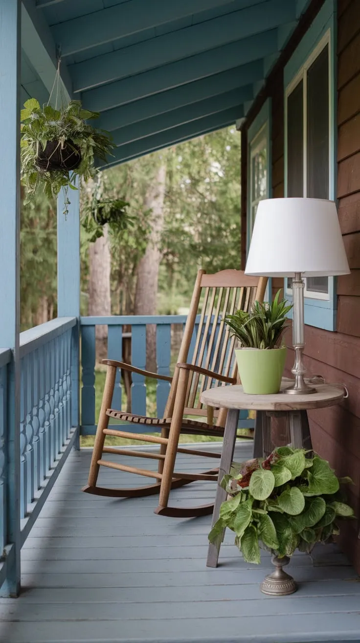 Charming Summer Cabin Porch Decor