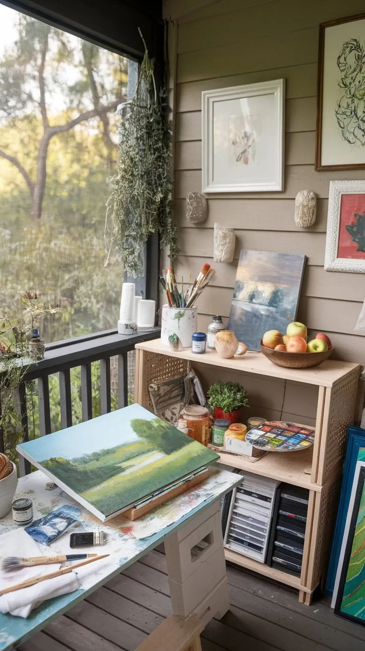 Where creativity blooms, bathed in sunlight.