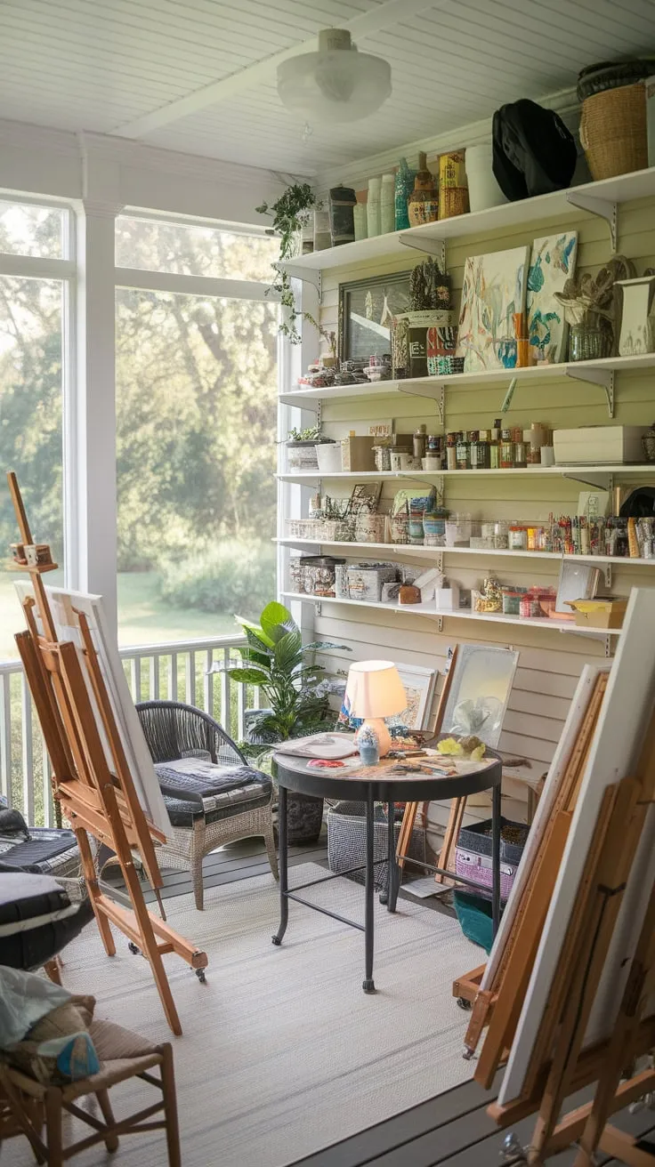 Where creativity blooms, bathed in sunshine.