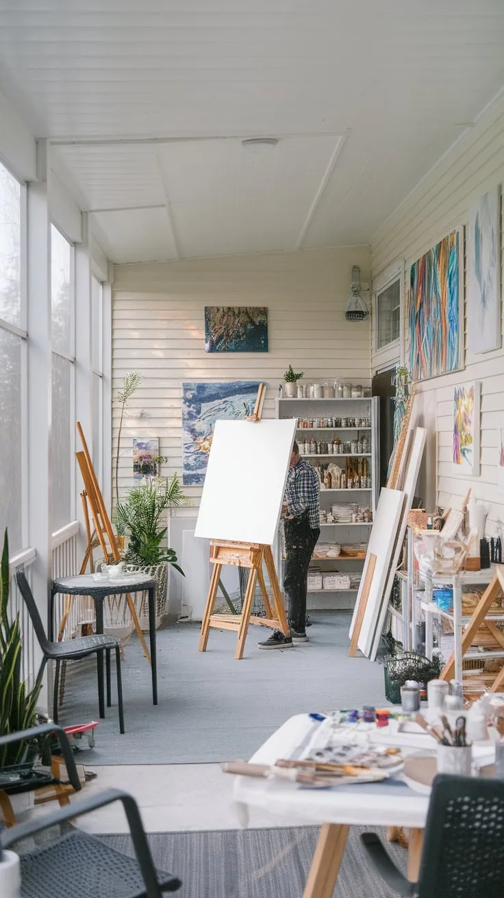 Where creativity blooms, bathed in natural light.