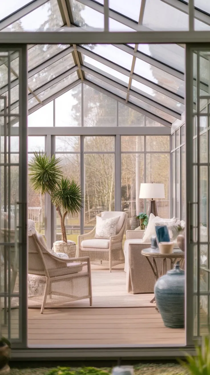 Wake up to sunshine in your glass-walled haven.
