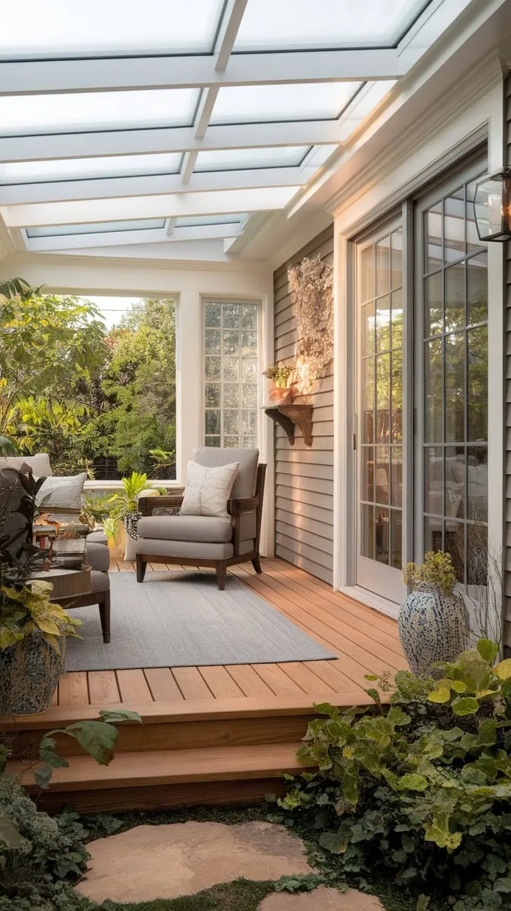 Sunrise dreams in my sunroom bedroom.
