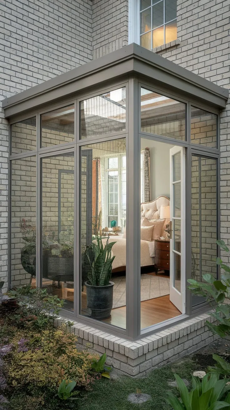 From bedroom dreams to sunroom serenity, a seamless transition.