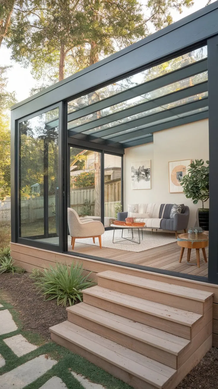A skylight symphony: where sun-drenched comfort meets breathtaking views.