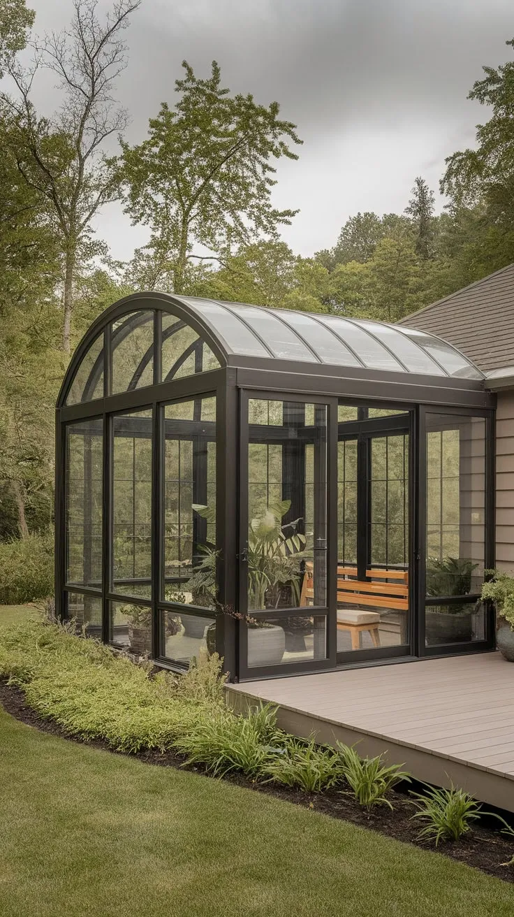 Skylight serenity, a sunroom sanctuary.