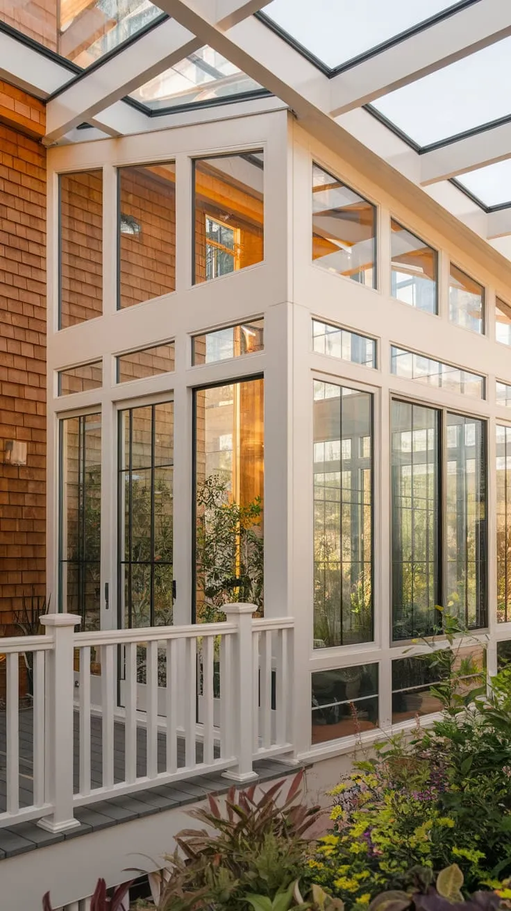 A skylight's embrace: where home meets the heavens, one sun-drenched ceiling at a time.