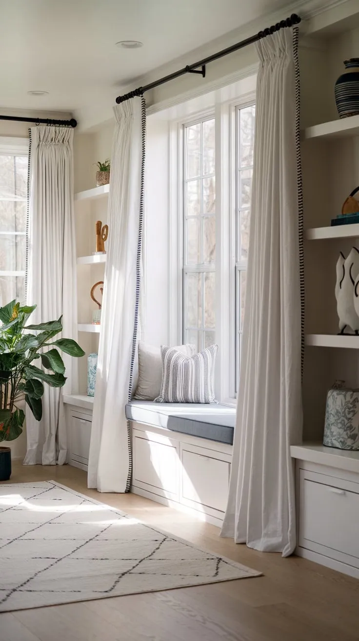 Sunroom curtains: letting the light in, and the style shine through.