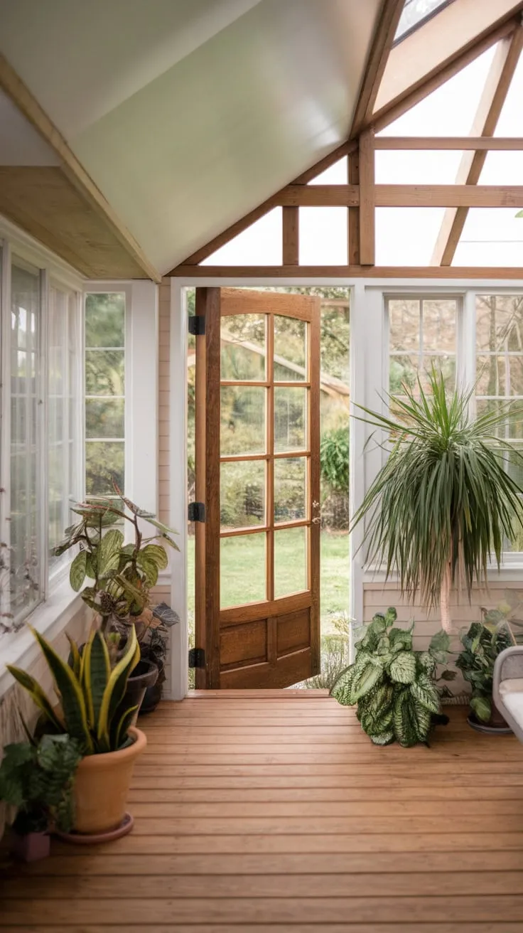 Step into tranquility; this sunroom welcomes you home.