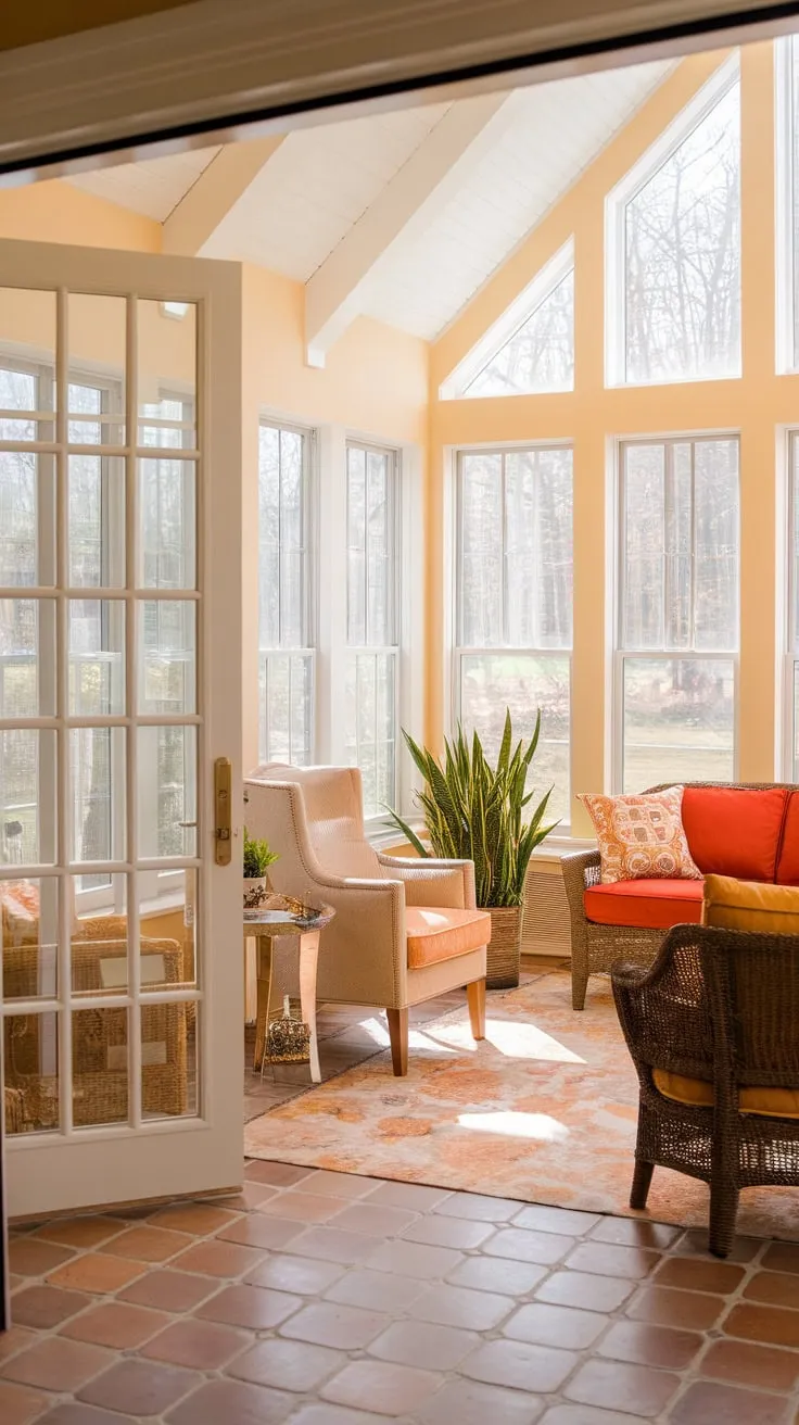 Tiled floors, four seasons of sunshine: the perfect sunroom foundation.