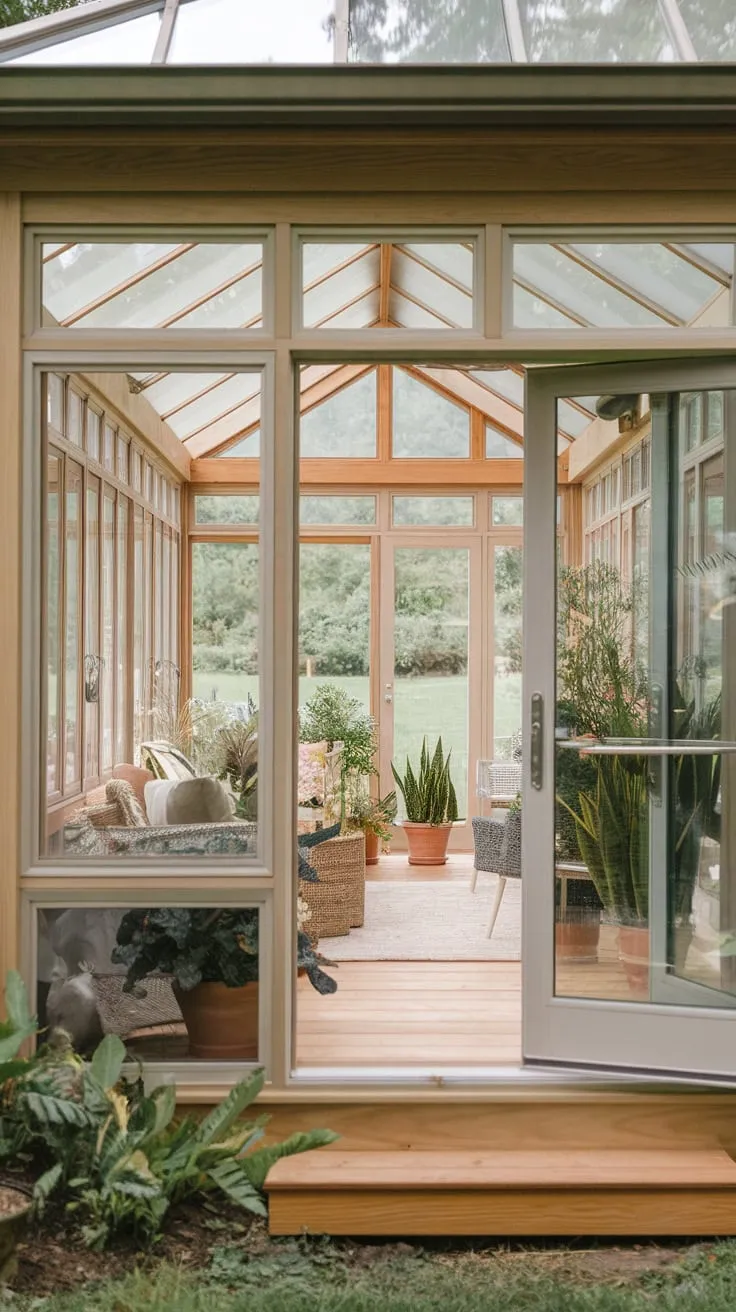 Warm wood, warmer views.