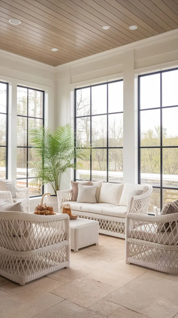 Farmhouse chic meets sun-drenched relaxation.