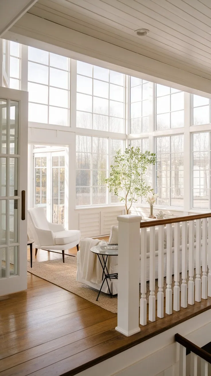 Modern farmhouse style meets sun-drenched comfort: shop our sunroom furniture collection.
