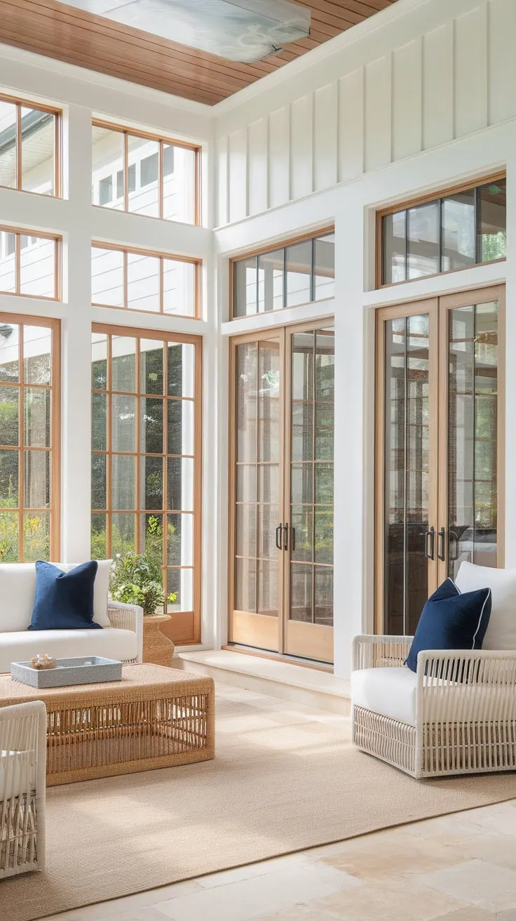 Sunroom serenity:  Comfort meets nature's view.