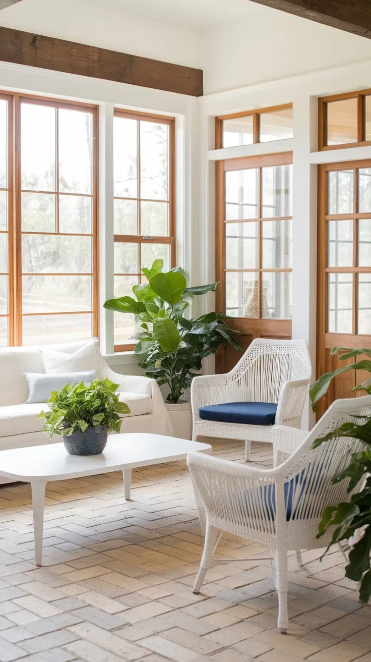 Farmhouse chic meets sun-drenched comfort.