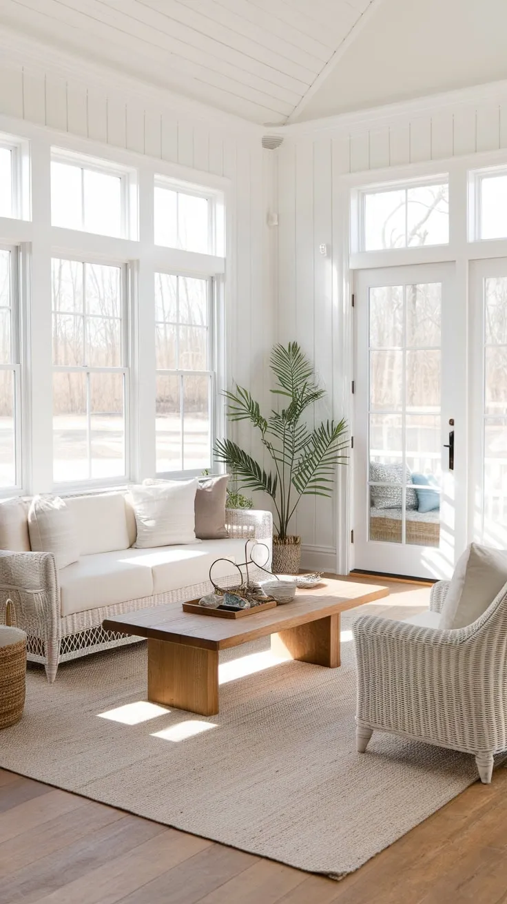 Modern sunroom style: where comfort meets natural light.