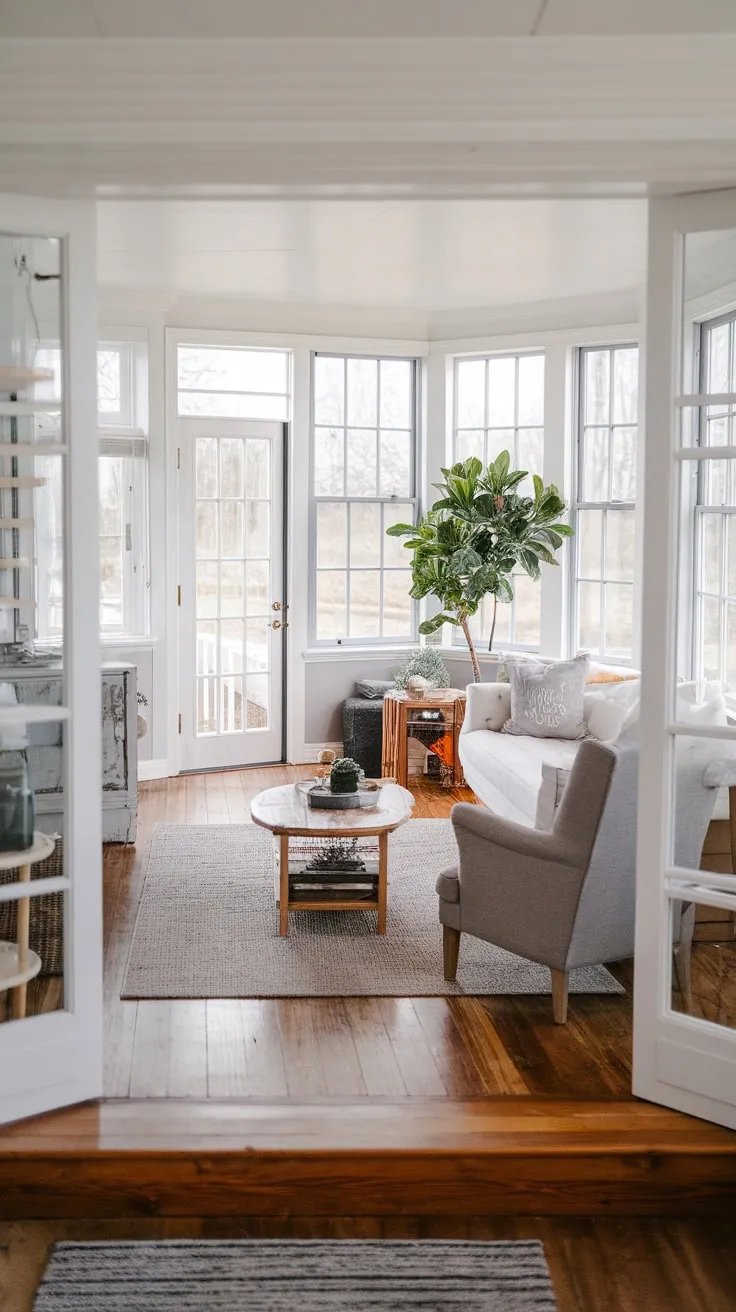 Modern farmhouse style meets sun-drenched comfort.