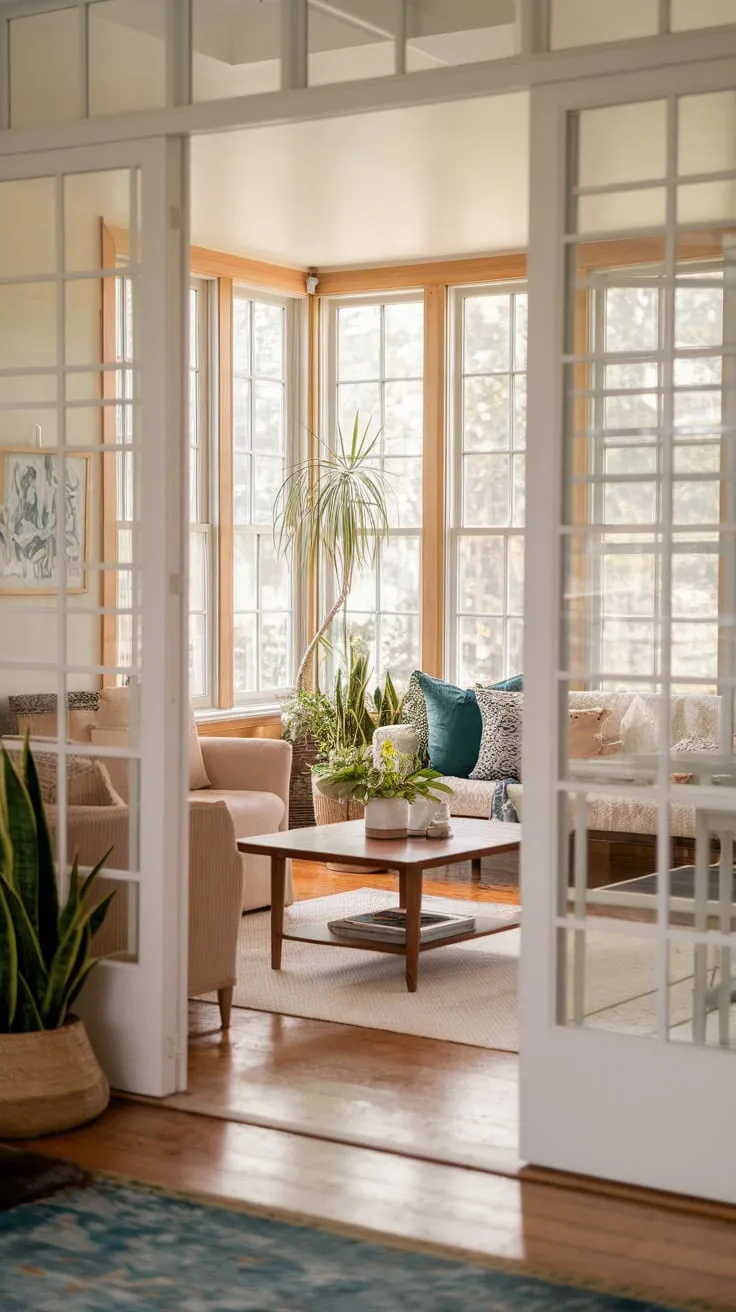 Golden hour glow, bottled in a sunroom.
