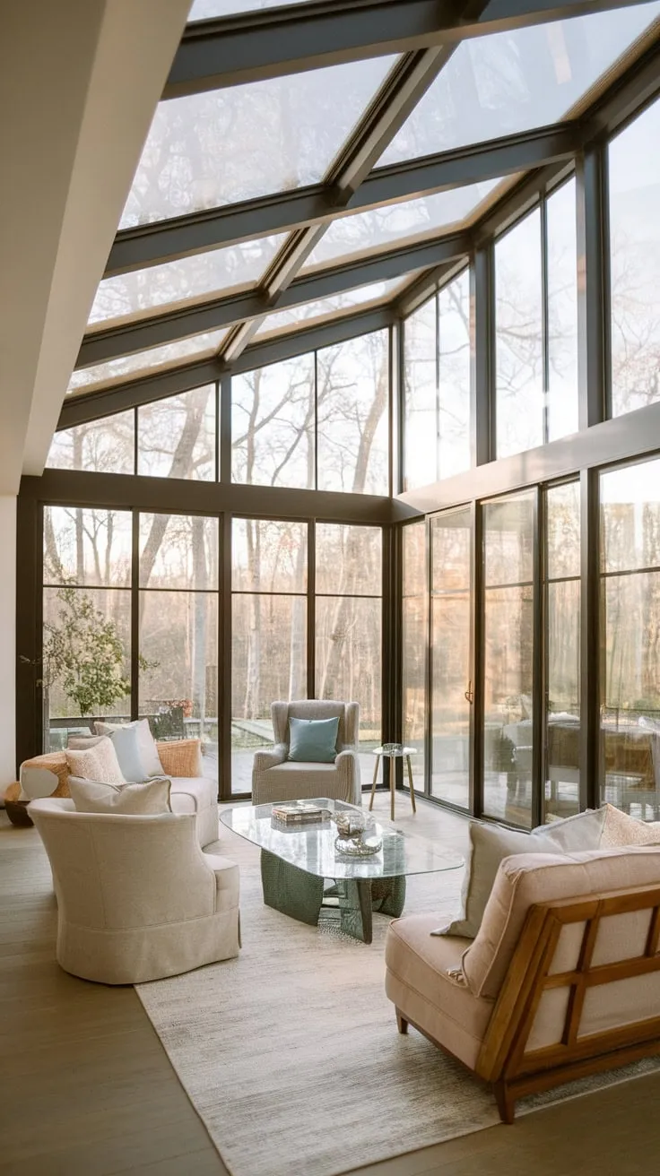 Sun-drenched living, seamlessly blending indoor comfort with outdoor views.