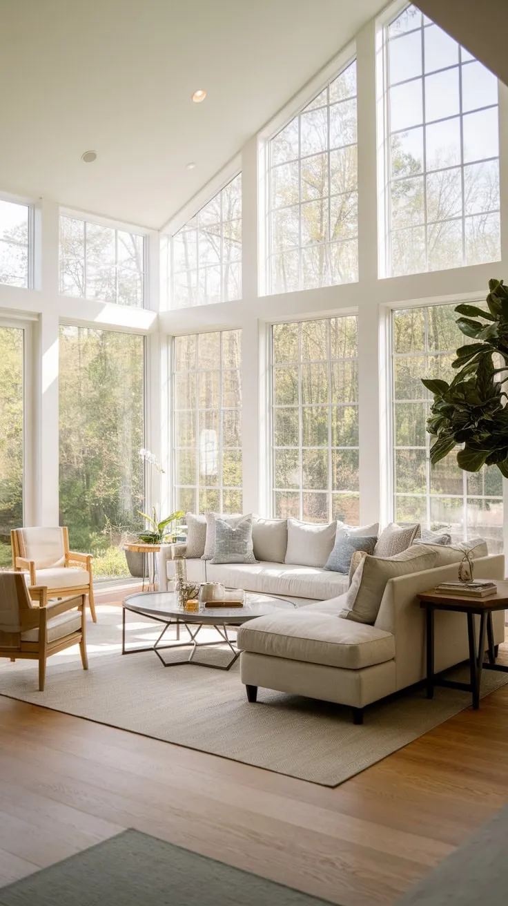 Sunroom living: where indoor comfort meets outdoor serenity.