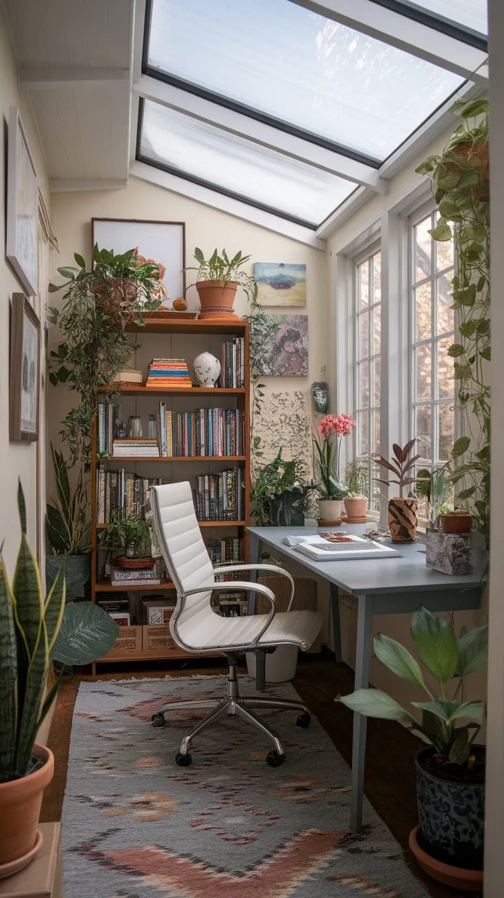 Small space, big impact: sunroom office ideas that bloom.