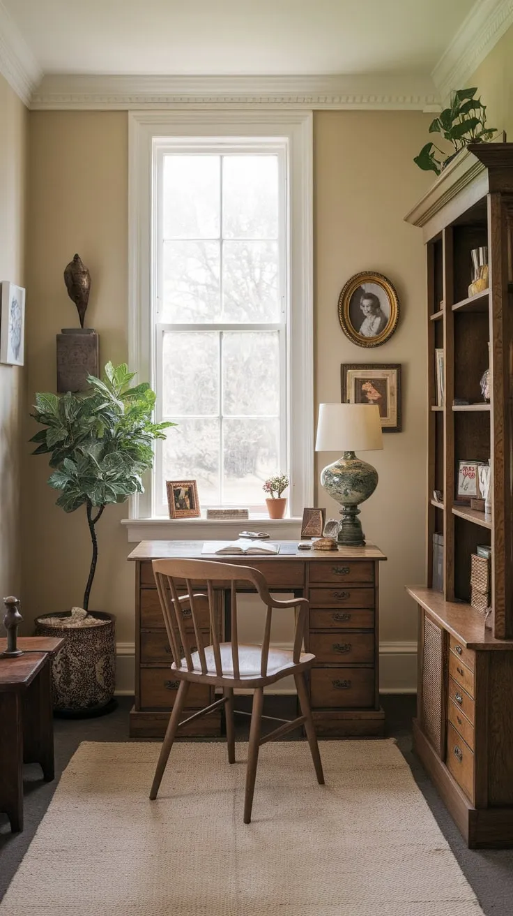 My sunroom office: where work meets warmth.