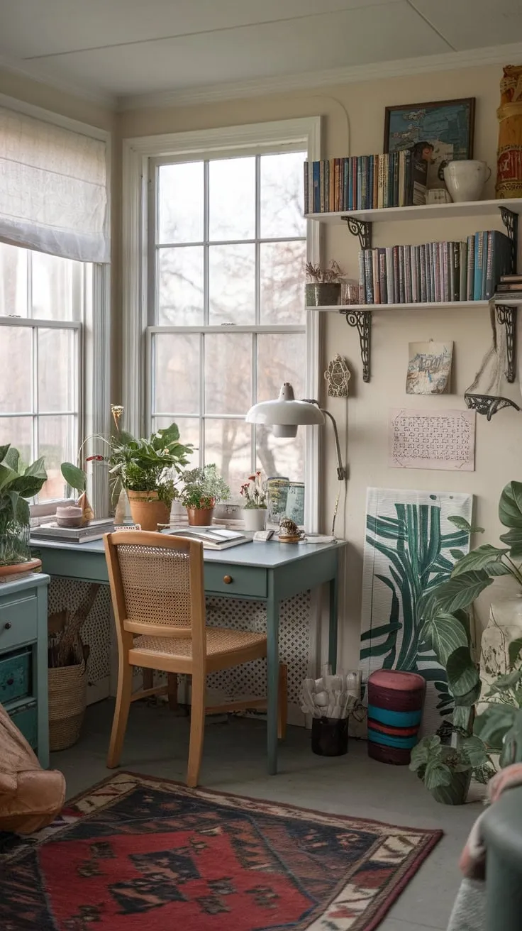 Work hard, sunbathe harder: my sunroom office is the ultimate blend of business and bliss.