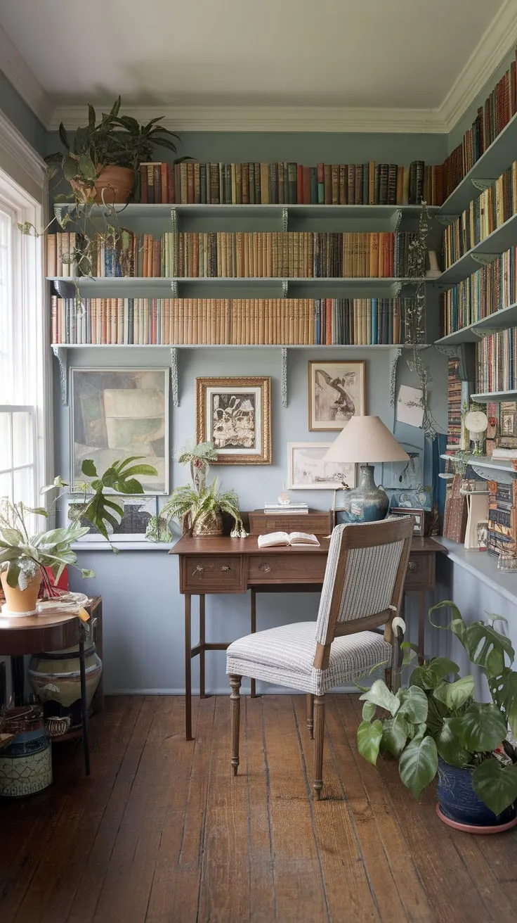Sunlight fuels creativity in this sunroom sanctuary.