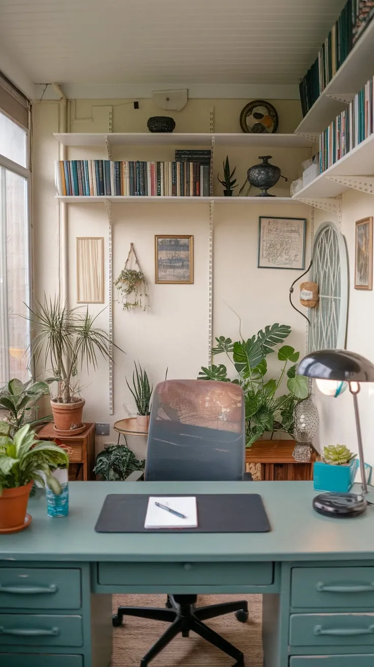 Productivity blooms in this sun-drenched sanctuary.
