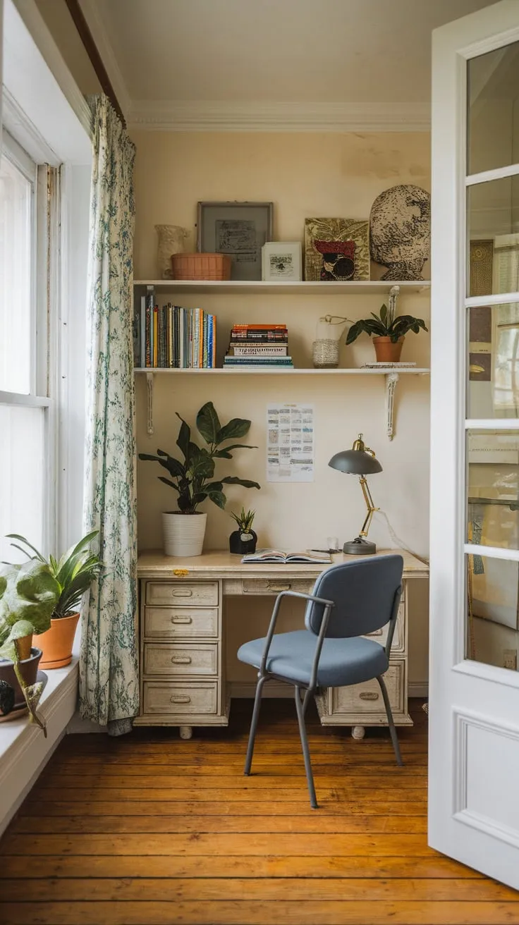 My sunroom office: productivity meets peaceful escape.