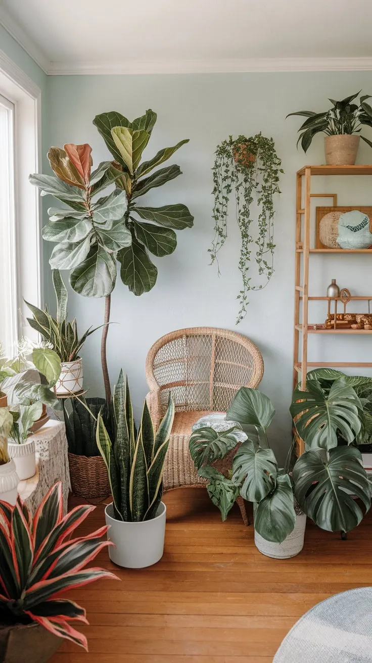 My sunroom's leafy inhabitants are thriving in this light-filled haven.