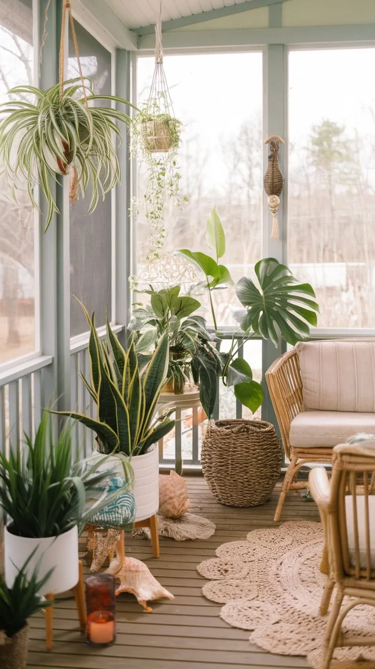 Jungle vibes in my sun-drenched sanctuary.