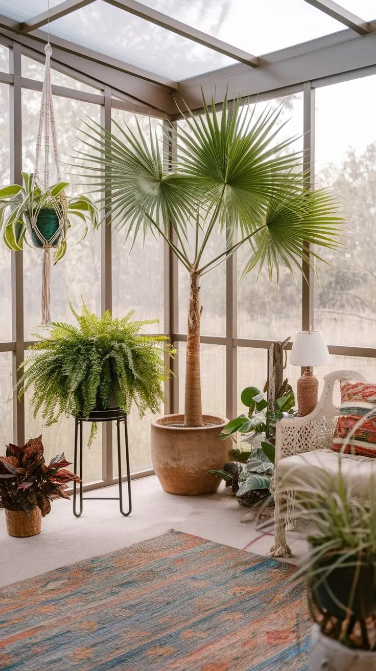 Sun-drenched sanctuary where plants thrive.
