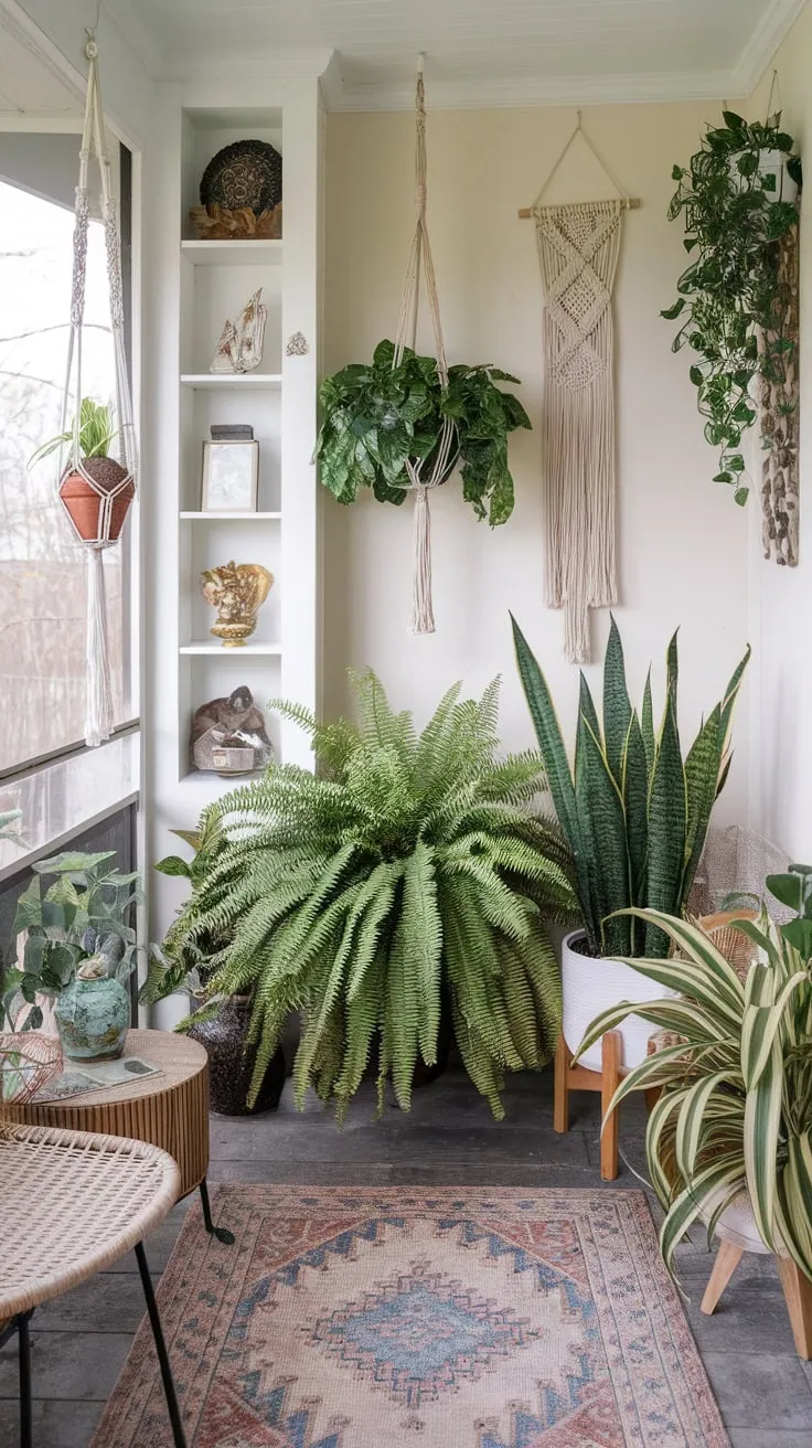 Green therapy in a sun-kissed haven.