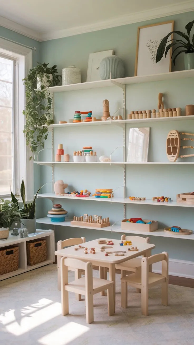 Sunshine and learning bloom in this sunroom playroom.