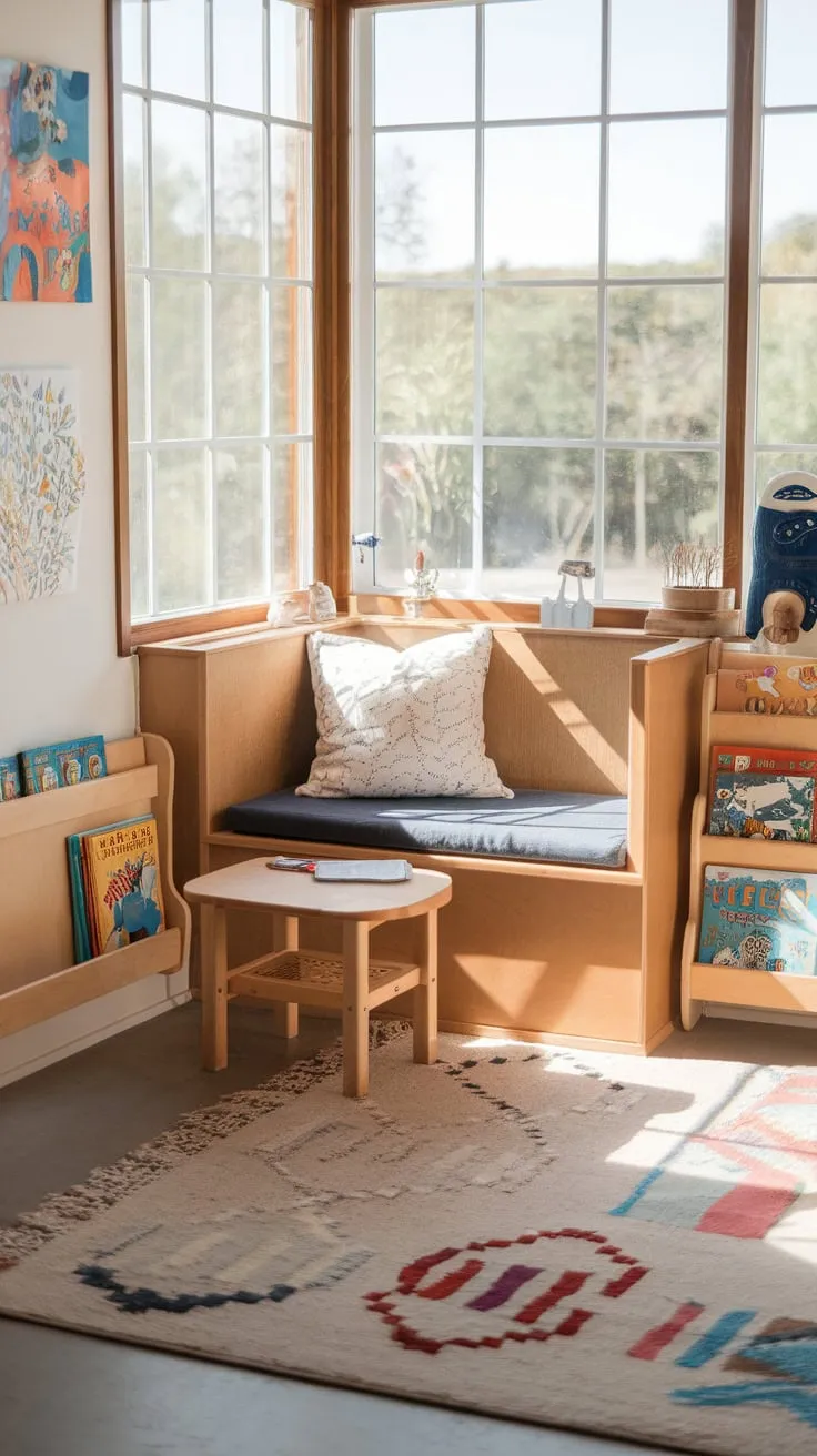 Sunshine and storybooks: a sunroom playroom where imagination thrives.