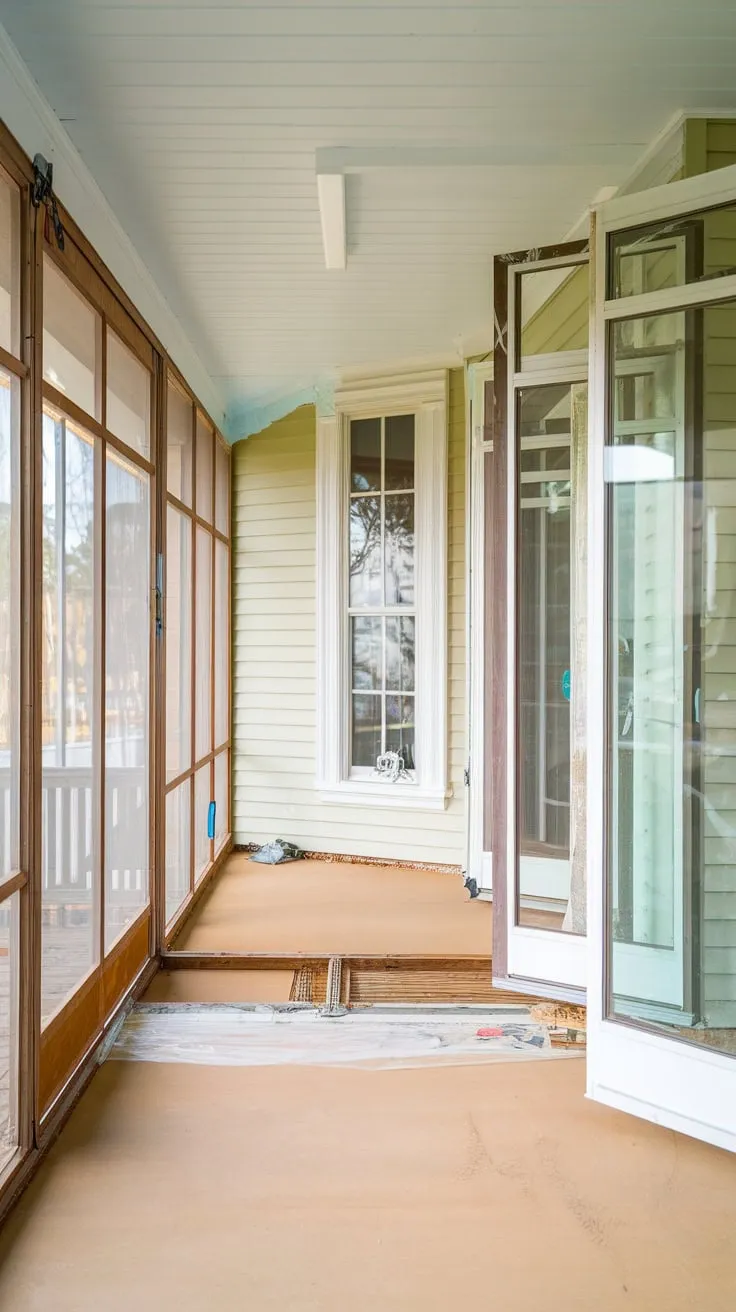 Screened-in memories, sun-drenched future.