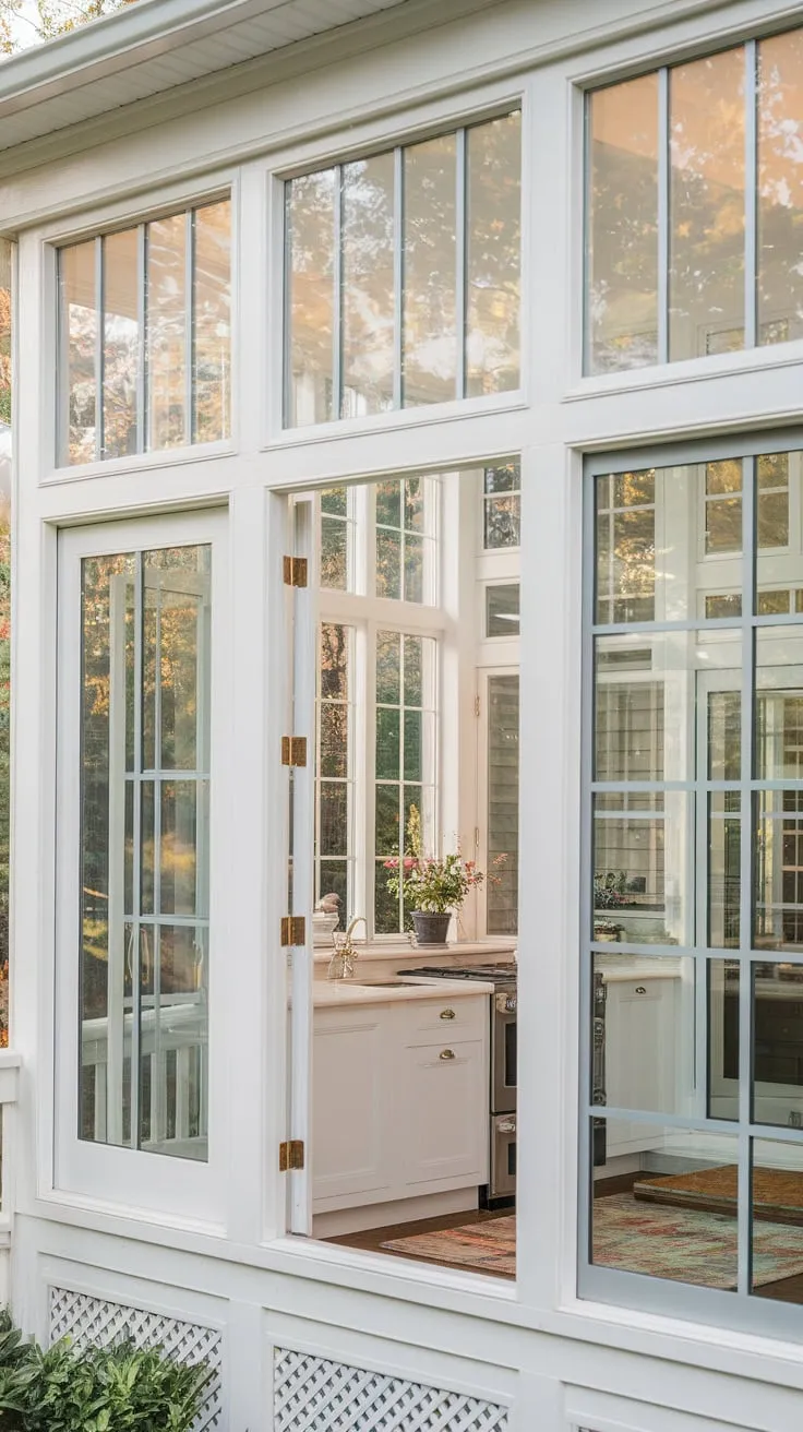 From porch to paradise:  sunroom windows did the magic.