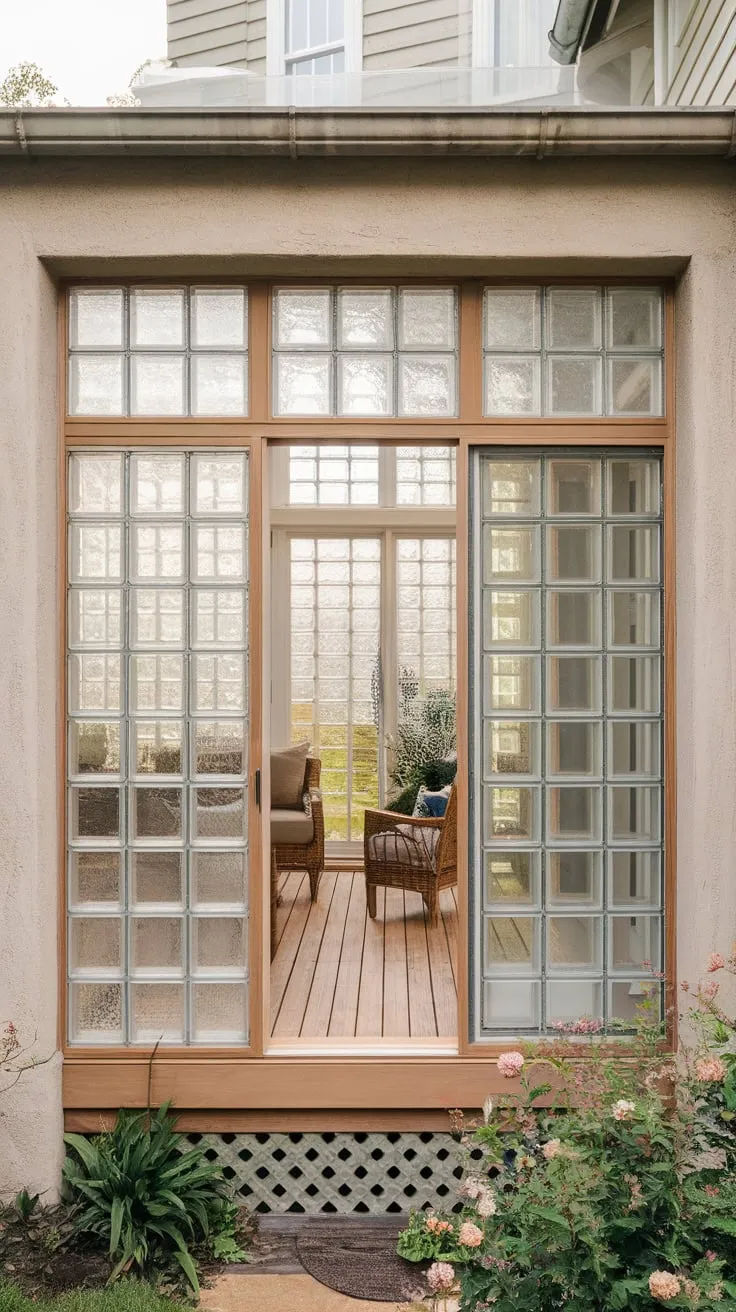 From porch to paradise:  sunroom windows bathe this space in light.